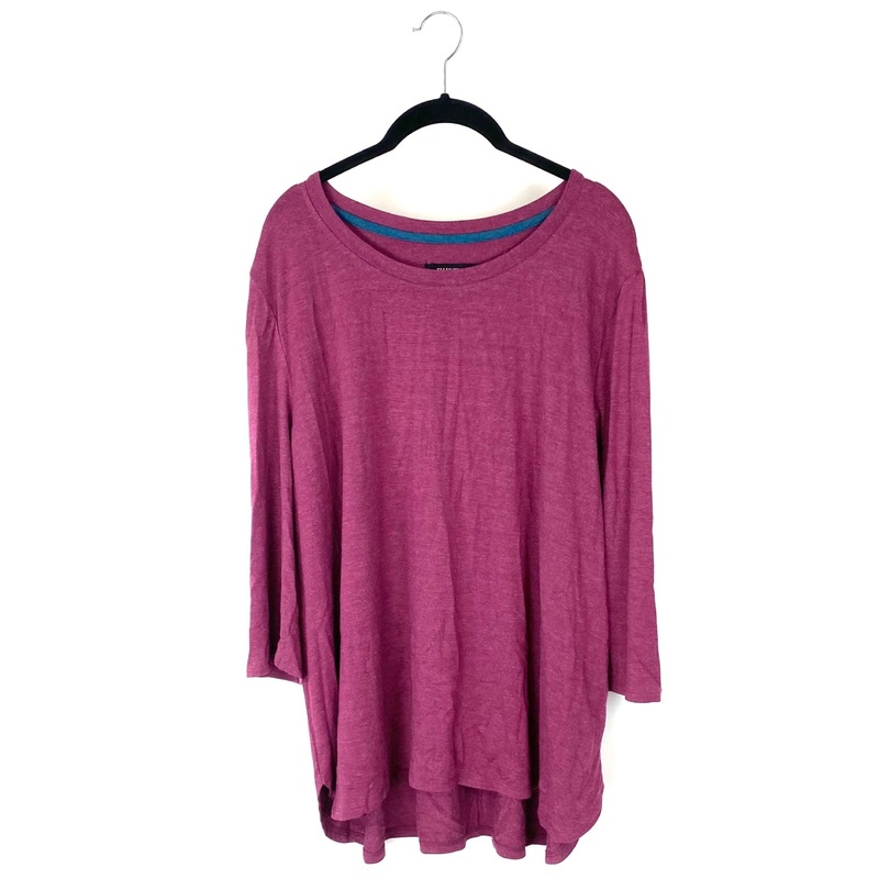 Maroon 3/4 Long Sleeved Shirt – Small Small