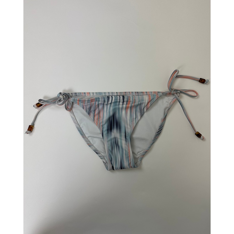 Peach and Blue Blended Abstract Swim Bottom – Medium