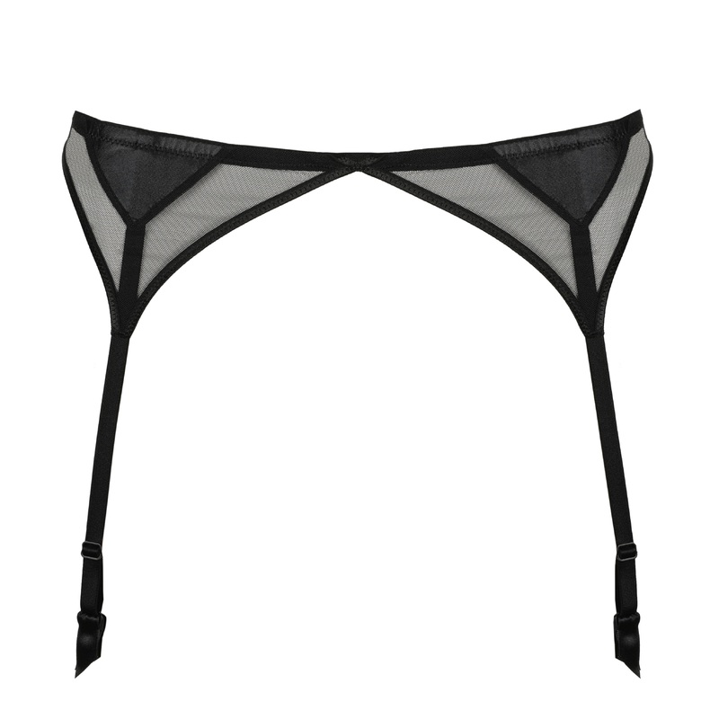Zipolite Black Garter Belt Black S
