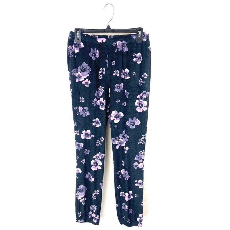 Fleece Floral Pajama Pants – Small
