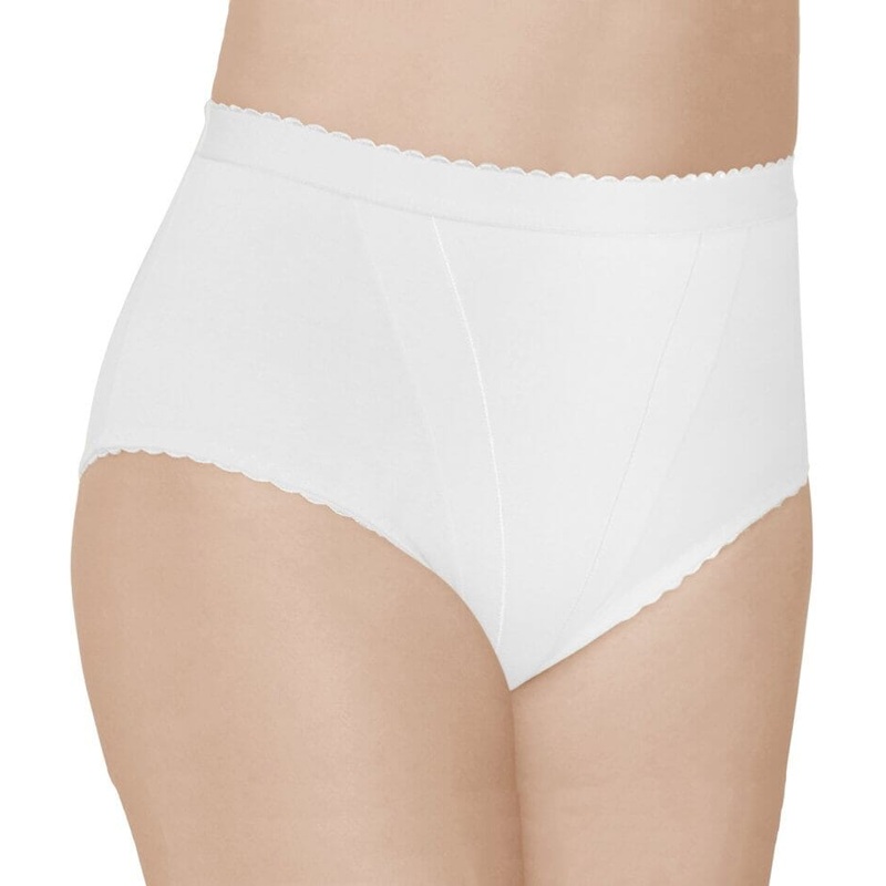 Form Flex Single Medium Control Cotton Shaping Panty – White