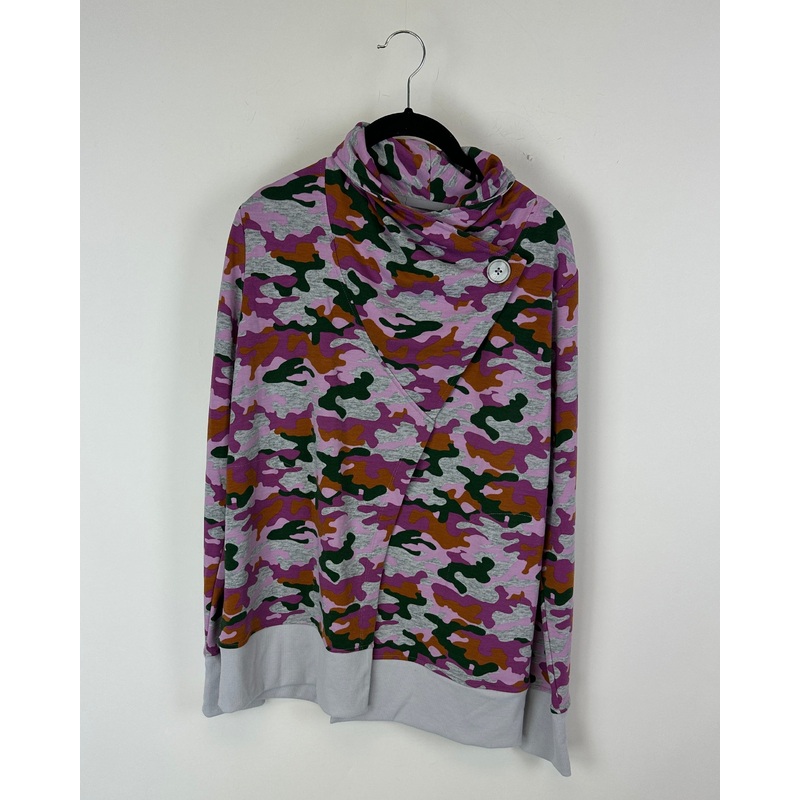 Army Print Cardigan – Size 2/4