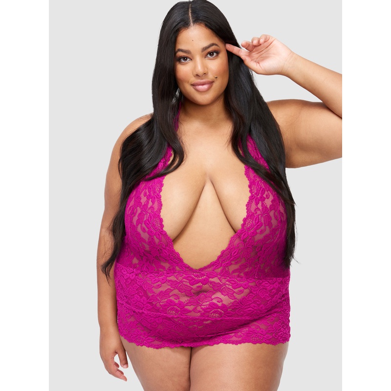 Jessica Lace Chemise Festival Fuchsia S