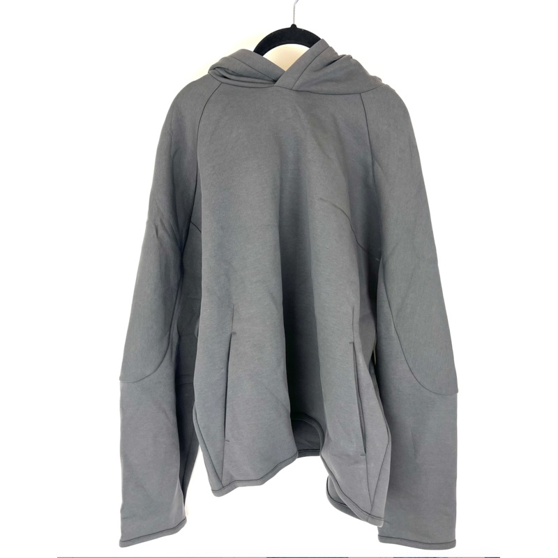 MENS Slate Gray Drape Hoodie- Medium
