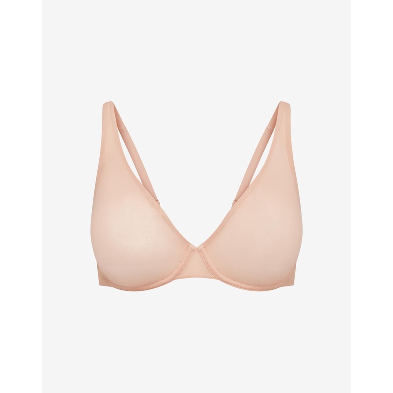 Bare Mesh Unlined Bra rose-dust 30B