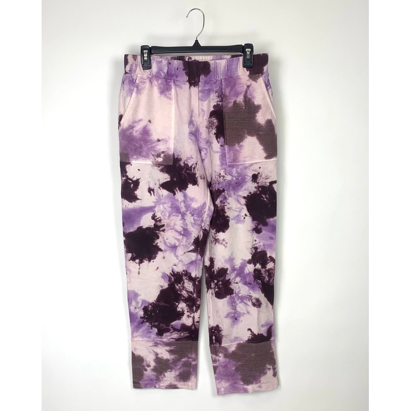 Purple Tie Dye Sweatpants – Small