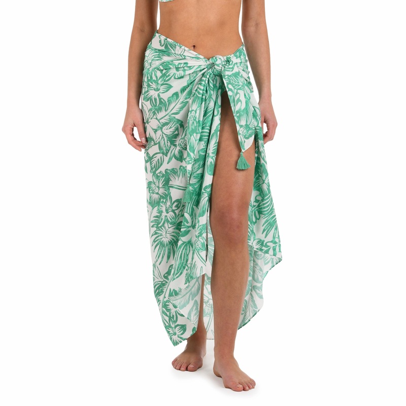 Batiki Balinese Pareo Wrap Cover Up – LB5ND40 – Eucalyptus GREEN OS