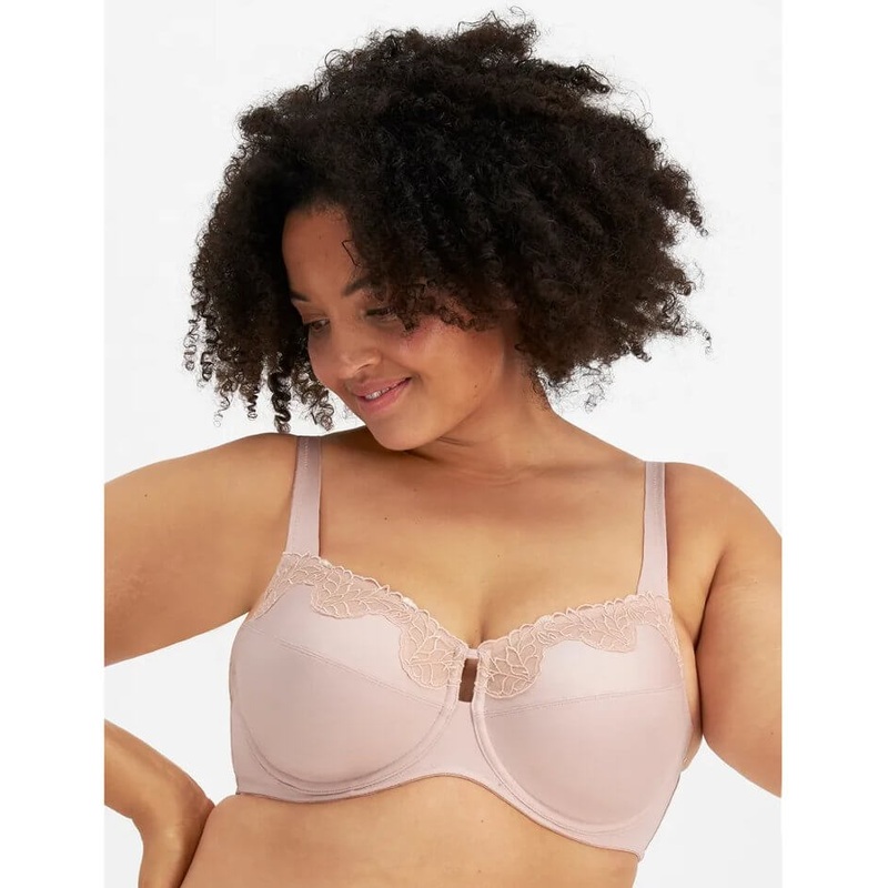 Berlei Luminous Embroidery Minimiser Bra – Nude Lace 32G