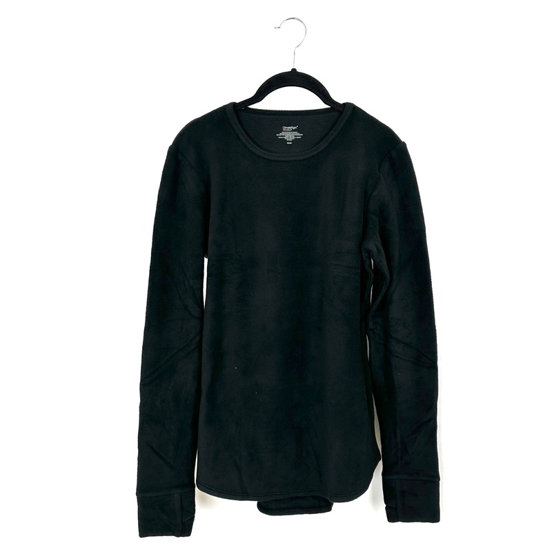 Black Fleece Pajama Shirt – Size 6/8