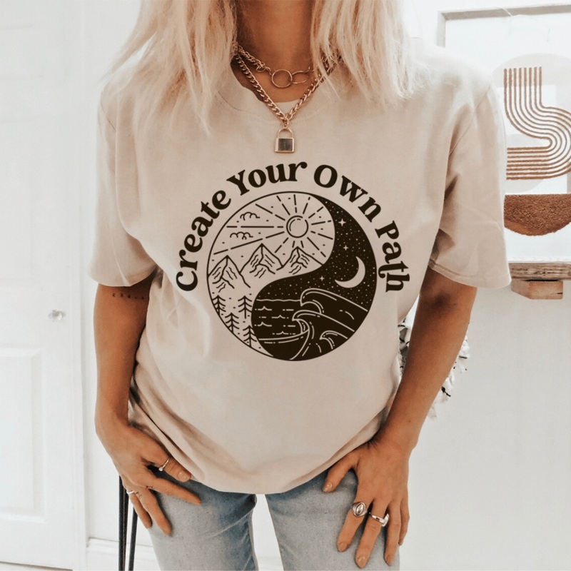 Create Your Own Path Tee Soft Cream S