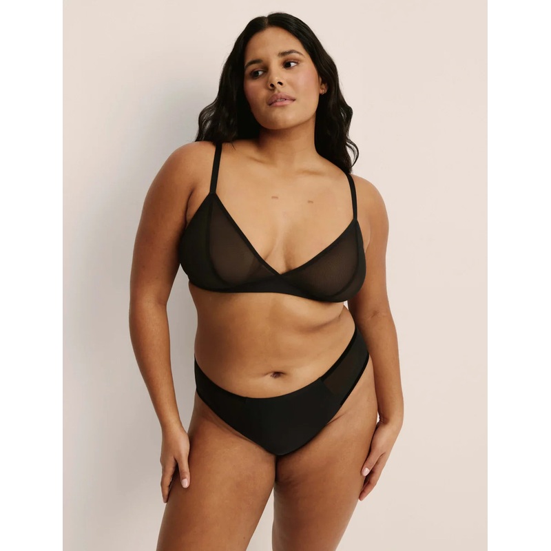 Essential Mesh Bikini Black XS