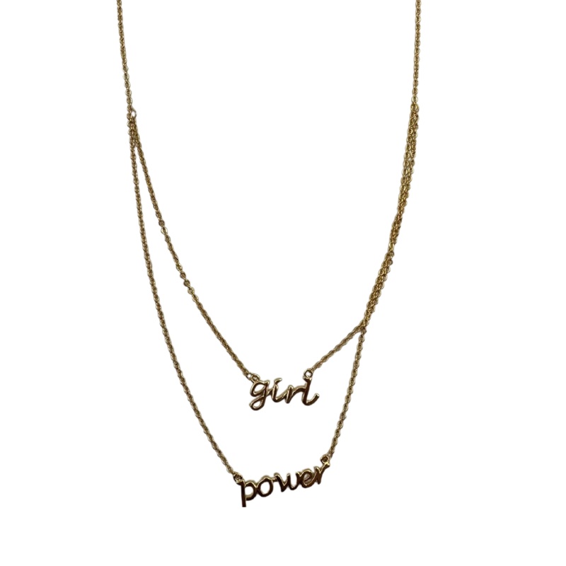 Gold “Girl Power” Necklace