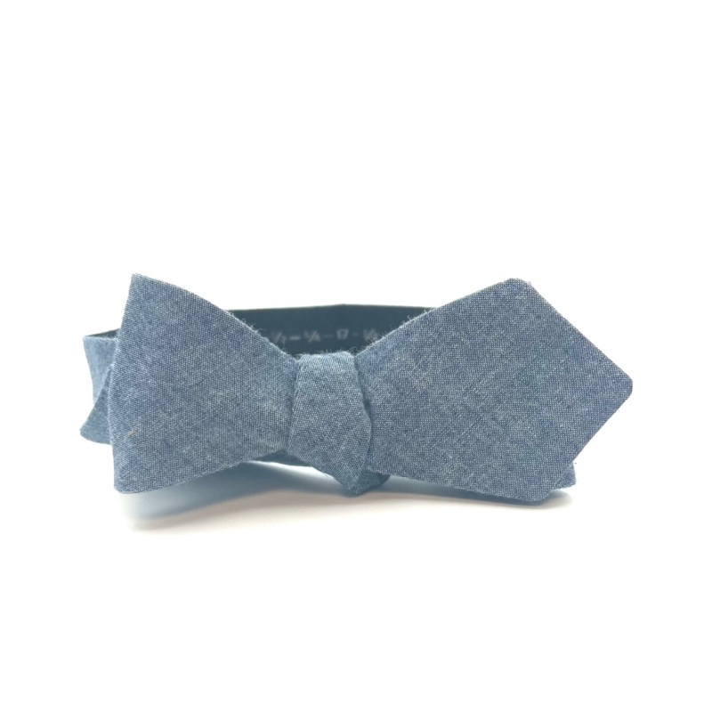 MENS Denim Blue Bow Tie