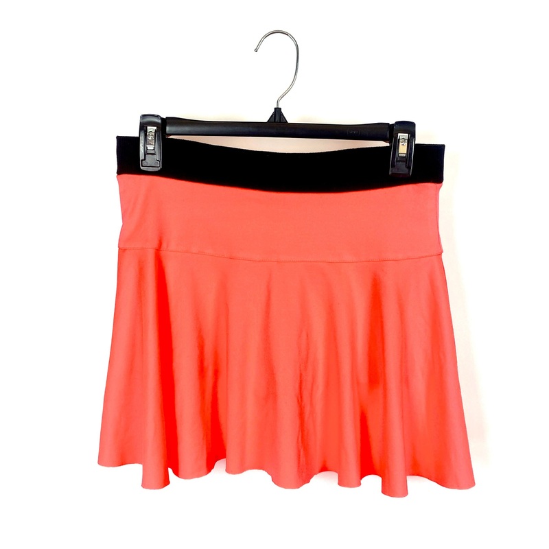 Neon Orange And Black Skort- Small