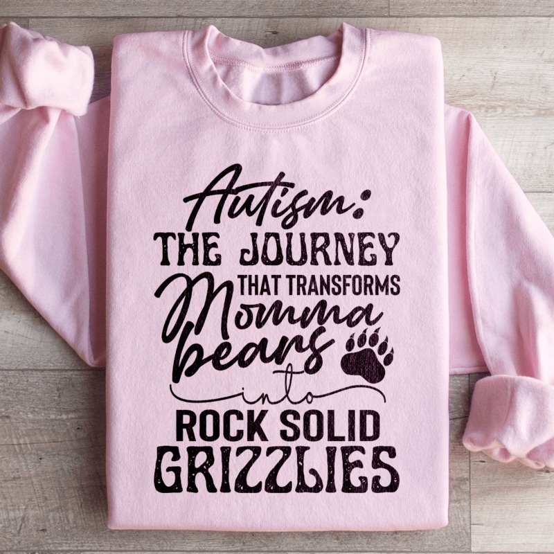 Autism Mama Grizzlies Sweatshirt Black S
