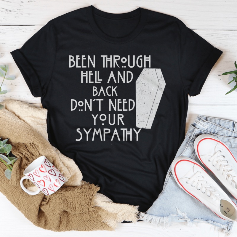 Been Through Hell And Back Tee Black Heather S