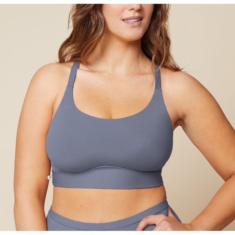 Bliss Racerback Bralette – Steel Steel XS