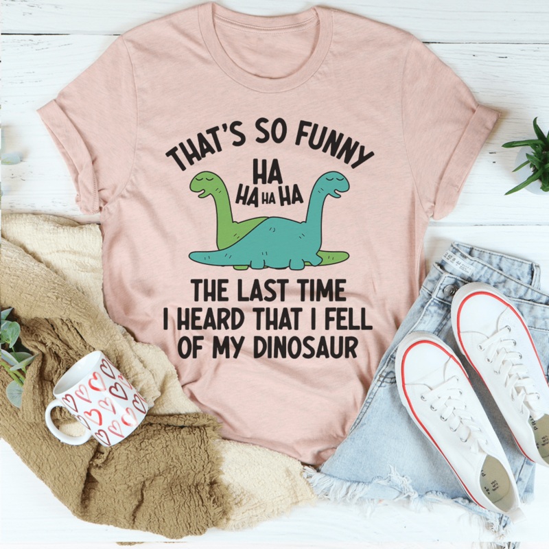 That’s So Funny Tee Heather Prism Peach S