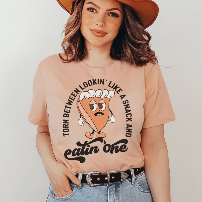 Torn Between Lookin’ Like A Snack And Eating One Pumpkin Pie Tee Mustard S