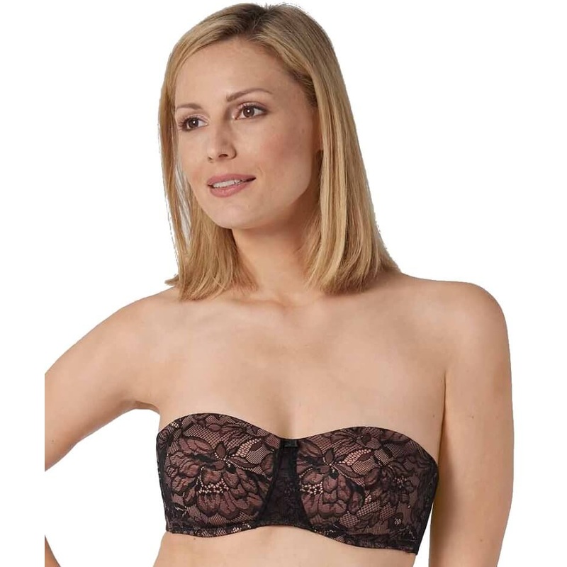 Triumph Amourette Charm Wired Strapless Bra – Black 32C