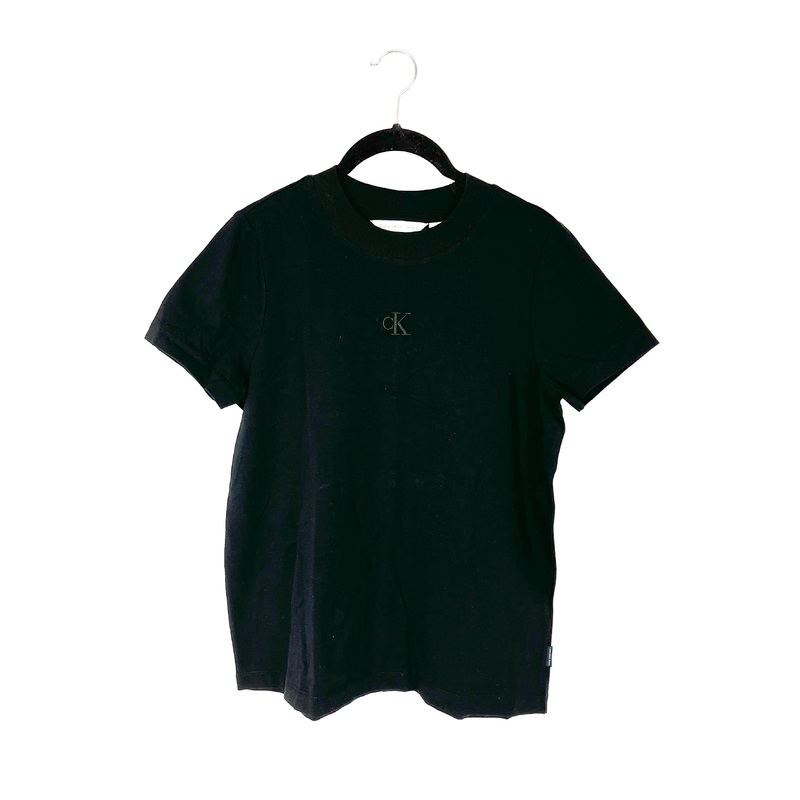 Black Loose Fit Short Sleeve Top – Small