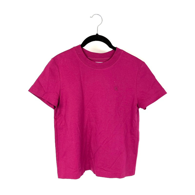 Maroon Boxy Short Sleeve Top – Small