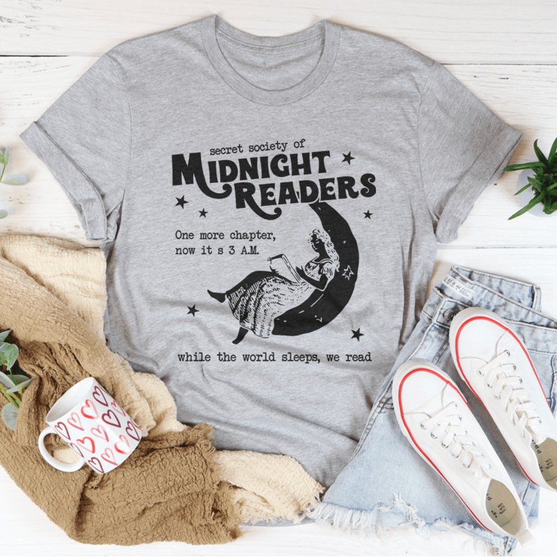 Secret Society Of Midnight Readers One More Chapter Tee Black Heather S