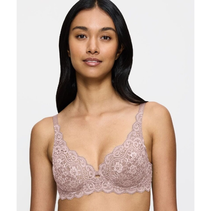 Triumph Amourette Balconette Underwire Non-Padded Bra – Mauve Rose 32D