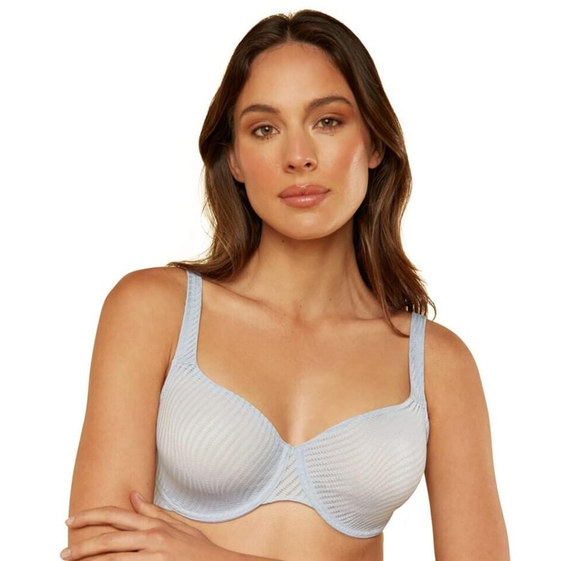 Triumph Harmony Spotlight Underwired Minimizer Bra – Eggshell Blue 32D