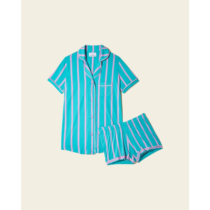 Conjunto De Pijama Con Camisa De Manga Corta Y Pantalones Cortos Andaman Strip XS