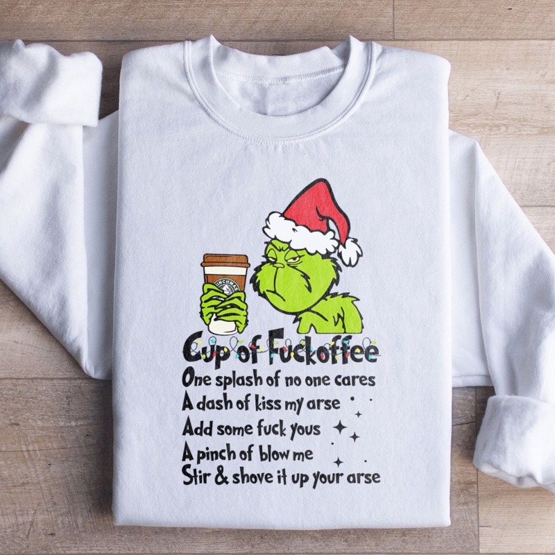 Cup Of fuckoffee Sweatshirt S White