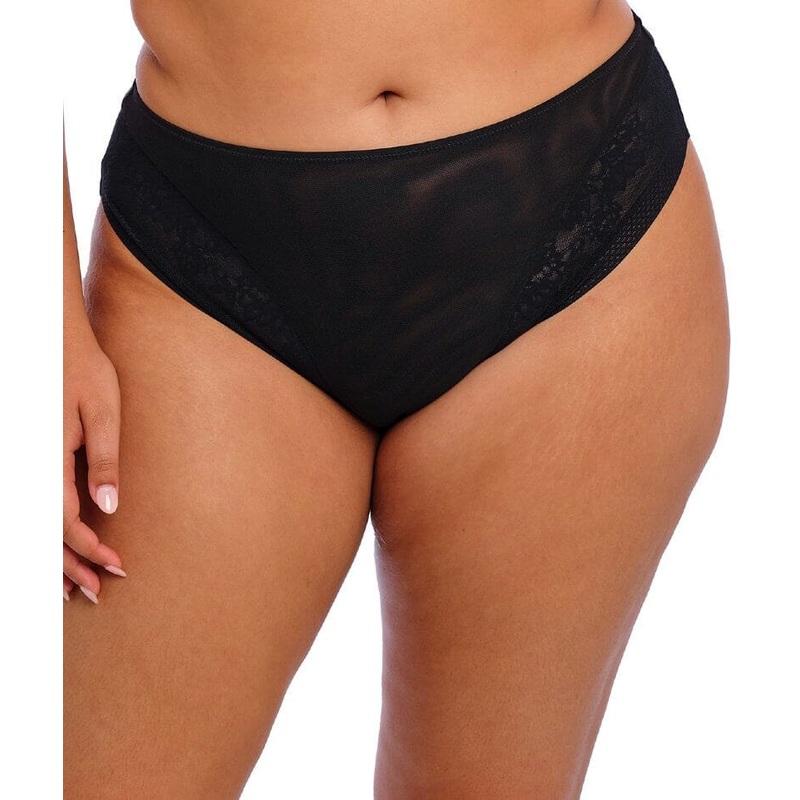 Elomi Nerina High Leg Brief – Black S