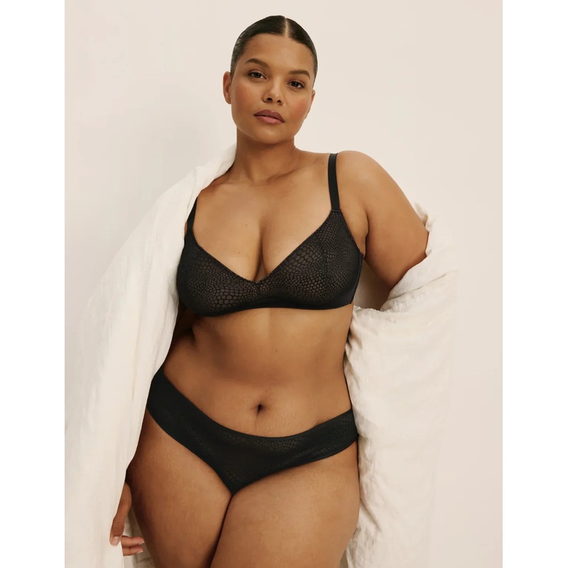 Light Leakproof Lace Bikini Black XS