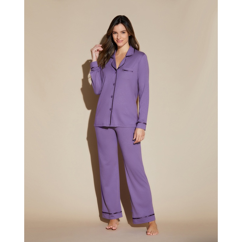 Long Sleeve Top & Pant Pajama Set Himalayan Sky/Himalayan Sky XS