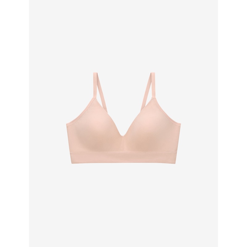 Seamless Cloud Cotton Wireless Bra rose-dust XS