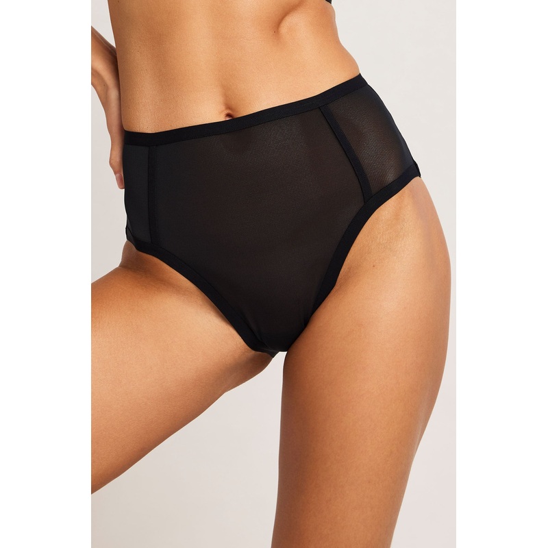 Sieve High Brief in Black XS Black Single