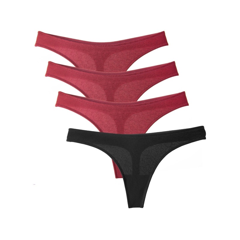 4 Pack Sexy Seamless Panties Multicolor M