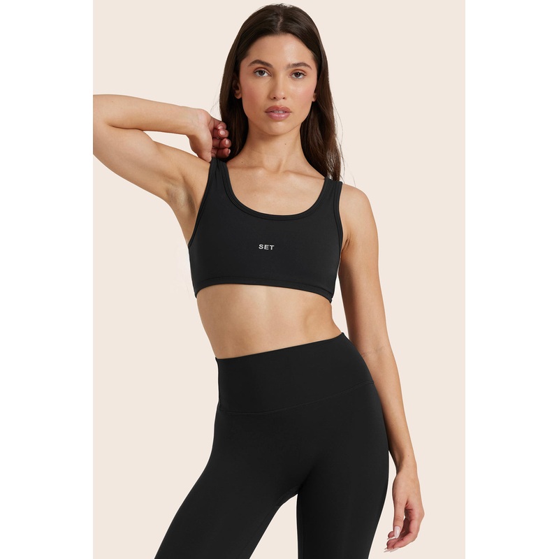 AIRLUXE BREATHE SCOOP BRA – ONYX Onyx XS