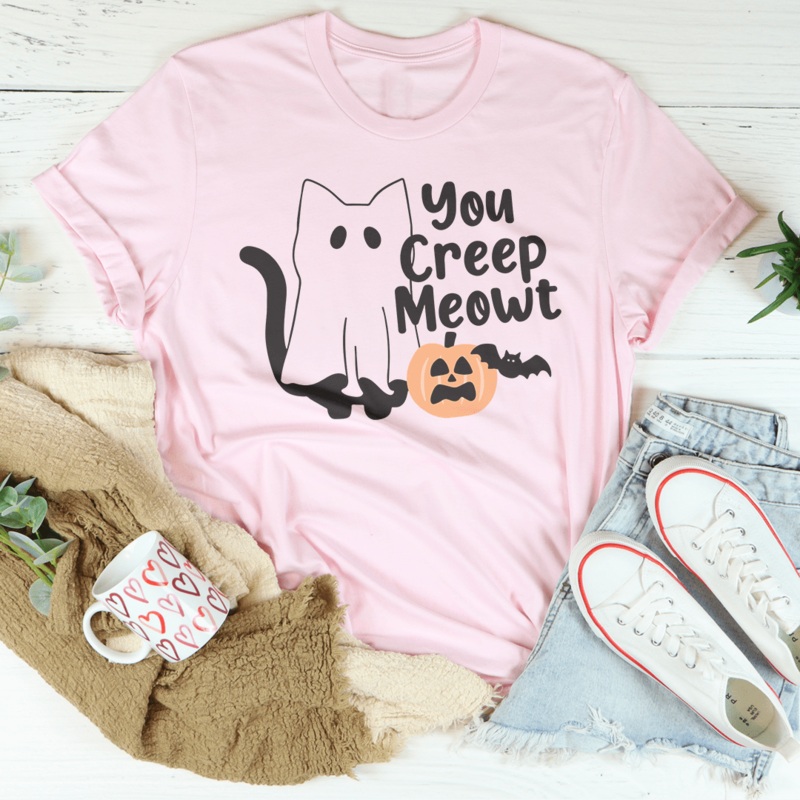 You Creep Meowt Tee Pink S