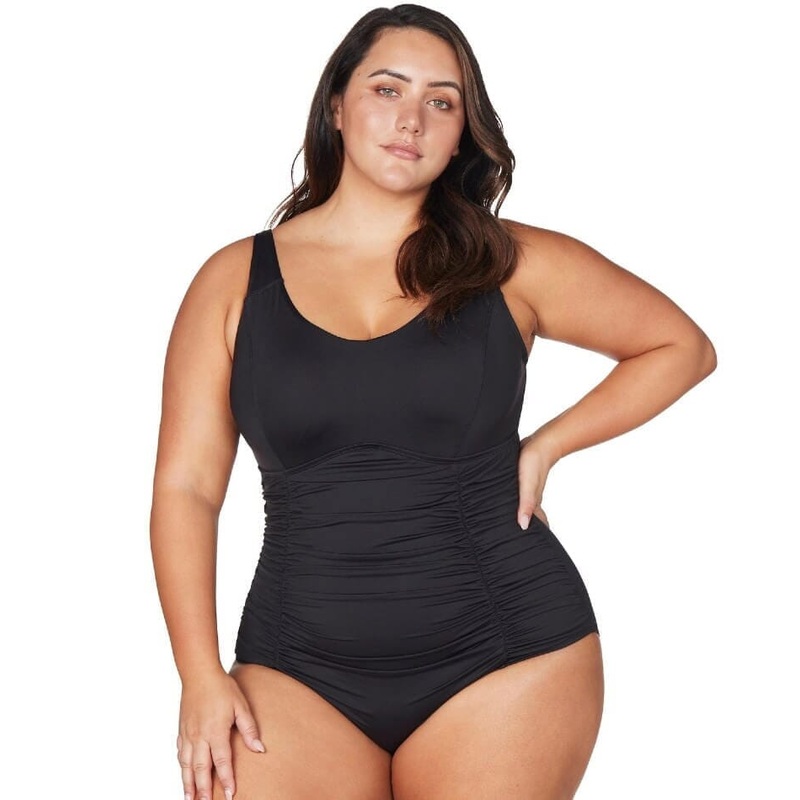 Artesands Hues Raphael Underwire E-F Cup One Piece Swimsuit – Black 8