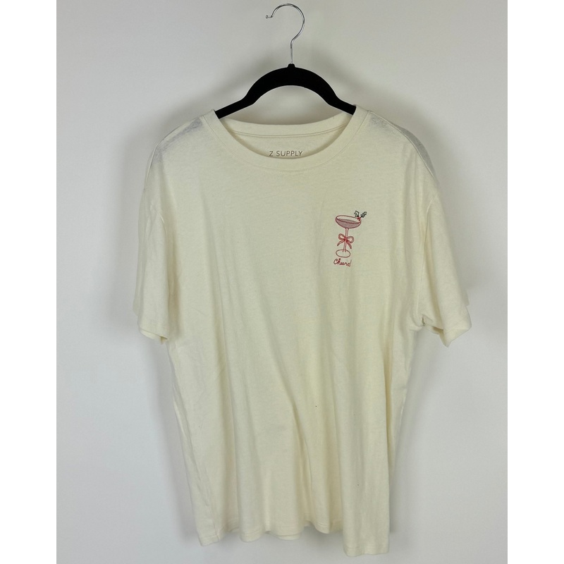 Cream Cheers T-Shirt – Size 4/6