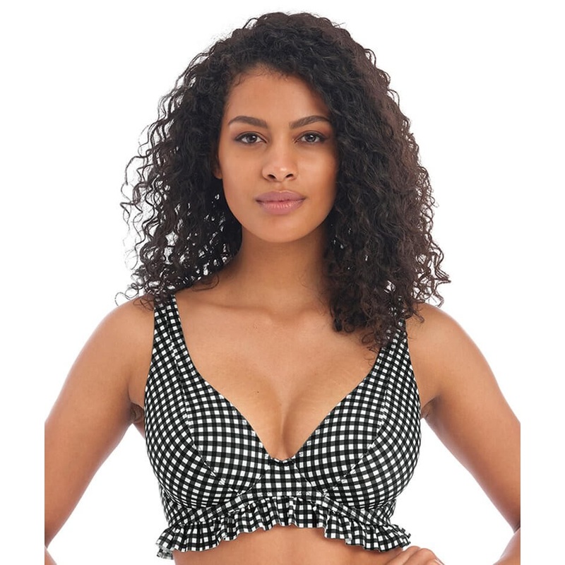 Freya Swim Check In Underwired High Apex Bikini Top – Monochrome 28D Monochrome