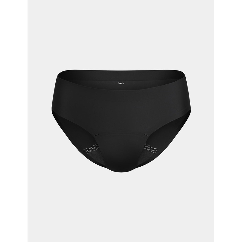 Leakproof UltraThin No-Show Bikini Kit Black XS