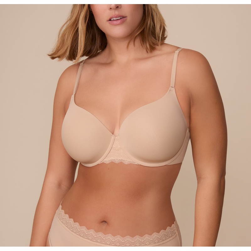 Base Lace T-Shirt Bra – Beige Beige 32 A