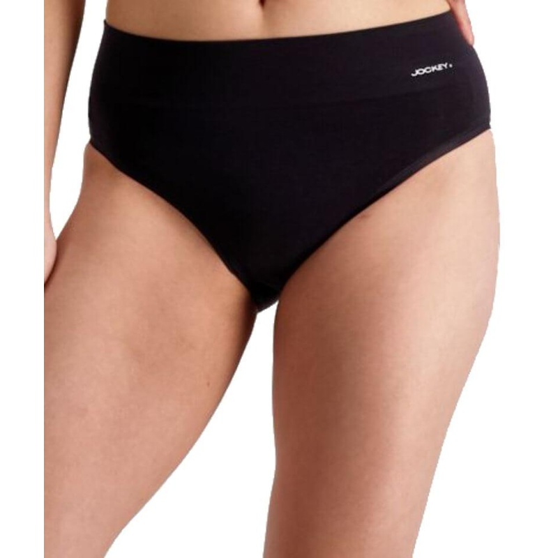 Jockey Skimmies Hi Cut Brief – Black XS-S