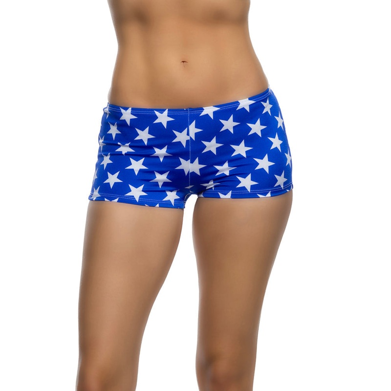 1pc Low Rise Star-Spangled Shorts Blue/White Small
