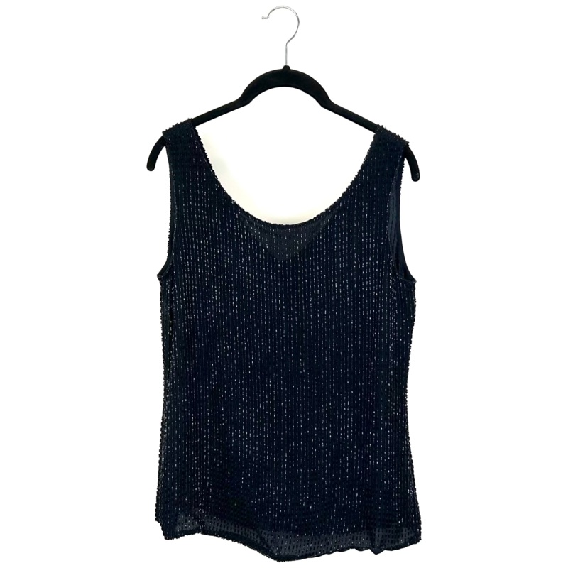 Black Sequin Blouse – Small