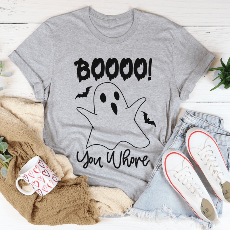 Boo You Tee Athletic Heather S