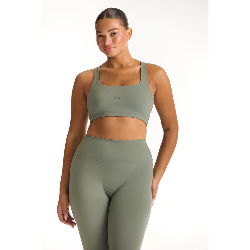 SPORTBODY SPORTY DRILL BRA – KELP Kelp XS
