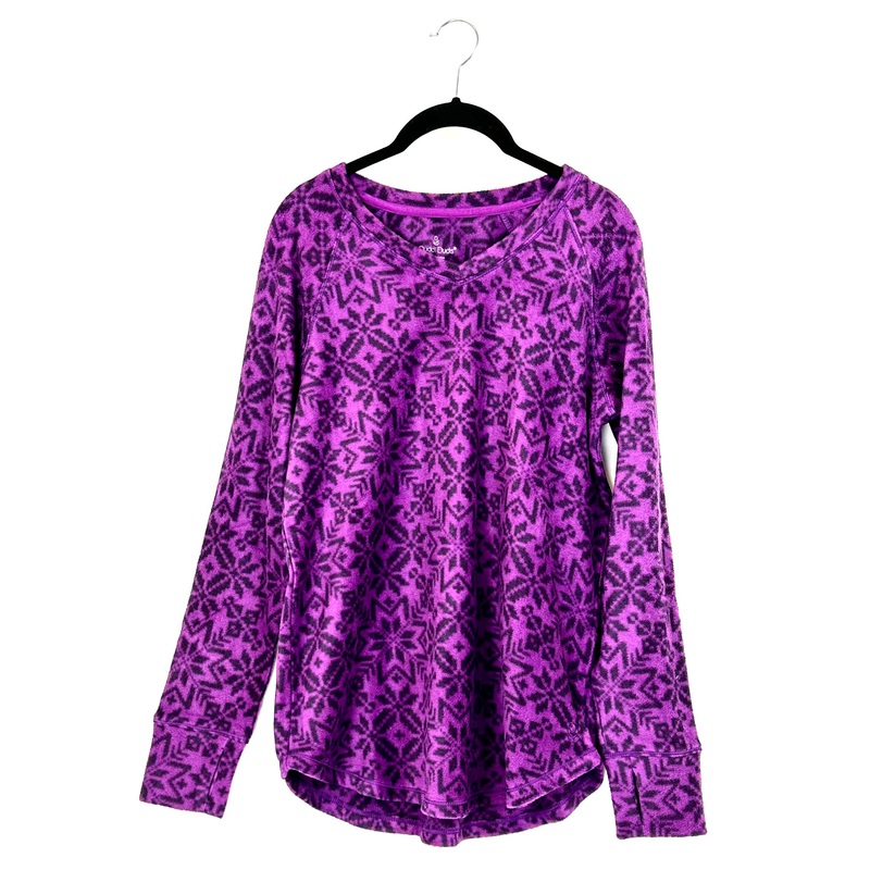 Violet Printed Pajama Shirt – Size 6/8 and 10/12 Size small (size 6-8)
